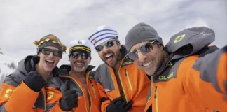 In foto i protagonisti del film Mountainhead.