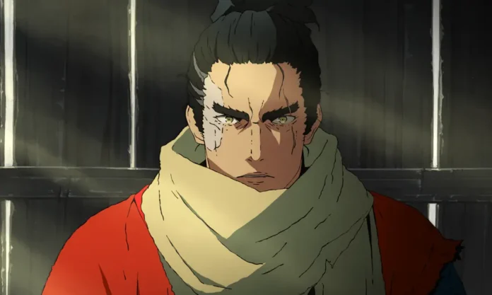 Un'immagine tratta dalla serie anime Sekiro: No Defeat.