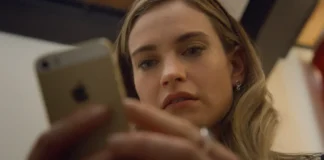 Lily James nel film Swiped.
