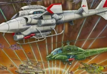 La locandina del gioco Atari Tiger Heli.