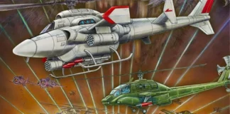 La locandina del gioco Atari Tiger Heli.