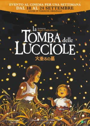 Il poster dell'anime La tomba delle lucciole.