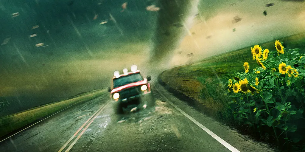 Una scena dal film Twisrer del 1996.