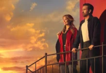 Colin Farrell e Margot Robbie in una scena di A Big Bold Beautiful Journey.