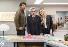 Michele Di Mauro, Sara Drago e Maurizio Lastrico in Call my Agent - Italia 3.