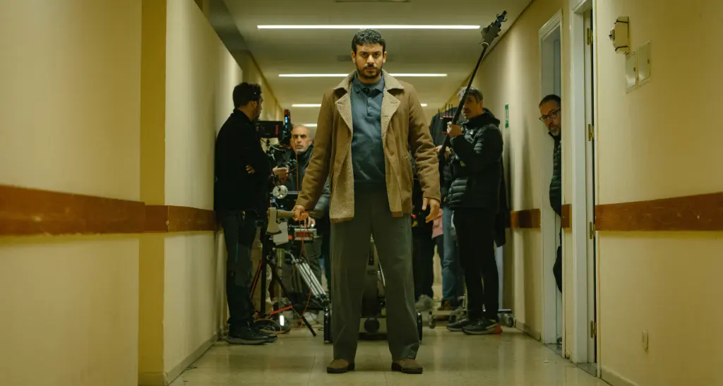 Una immagine dal backstage del film Dimmi il tuo nome.