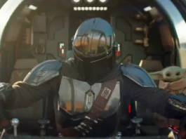 Pedro Pascal nel film Star Wars: The Mandalorian and Grogu.
