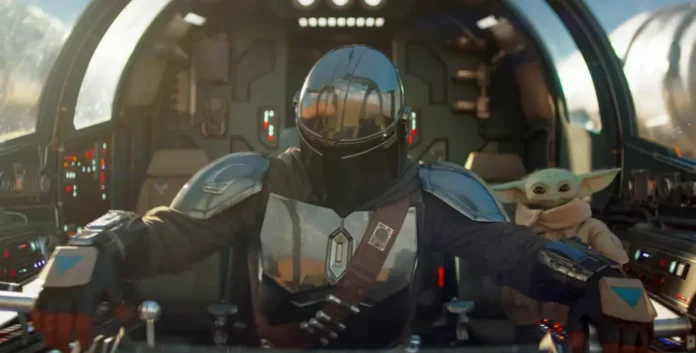 Pedro Pascal nel film Star Wars: The Mandalorian and Grogu.