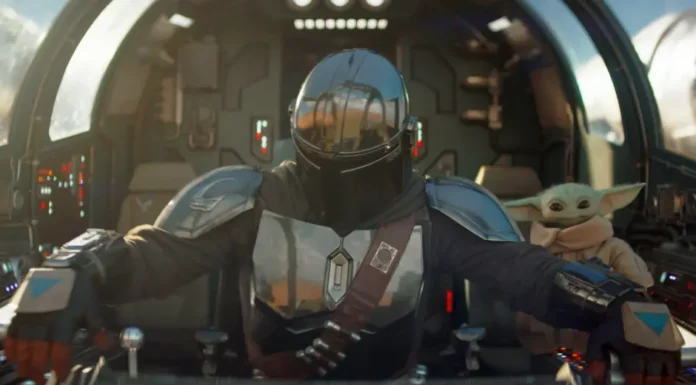 Pedro Pascal nel film Star Wars: The Mandalorian and Grogu.