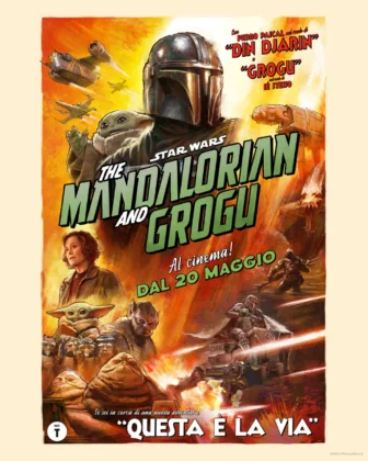 Il poster del film Star Wars: The Mandalorian and Grogu.