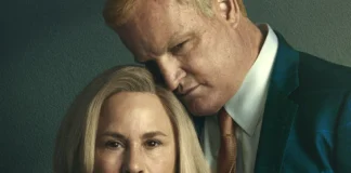 Jason Clarke e Patricia Arquette nel poster della serie Murdaugh: Morte in famiglia.