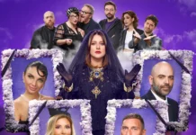 Una immagine tratta dal poster dello show Roast in Peace.