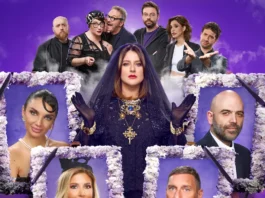 Una immagine tratta dal poster dello show Roast in Peace.