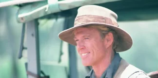 Robert Redford nel film La mia Africa.