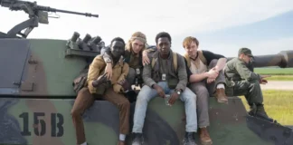 In foto i protagonisti del film The Long Walk.