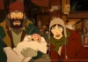 Una scena dall'anime Tokyo Godfathers.