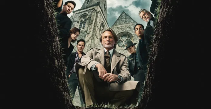 Daniel Craig nel teaser poster di Wake Up Dead Man - Knives Out.