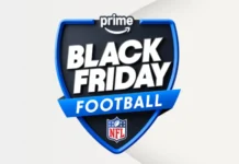 Il logo del Black Friday Football di Prime Video.