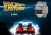 L'immagine che promuove L'orologio Casio dedicato a Ritorno al futuro.