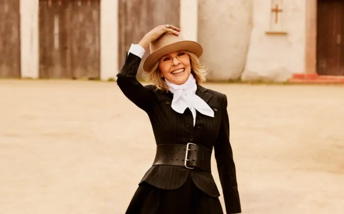 In foto l'attrice statunitense Diane Keaton.