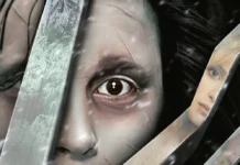 Una illustrazione del film Edward Mani Di Forbice.