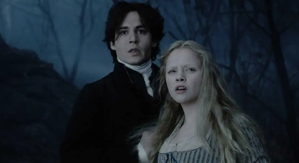 Johnny Depp nel film Sleepy Hollow.