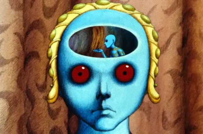 Una scena del film Il pianeta selvaggio.