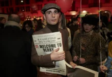 Una foto dall'evento milanese per promuovere la serie Sky It: Welcome To Derry.