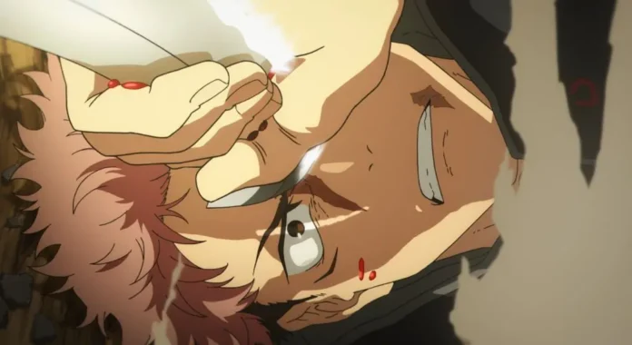 Una scena dall'anime Jujutsu Kaisen - Esecuzione.