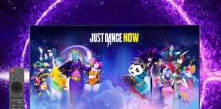 Una immagine della versione di Just Dance NOW per i televisori LG.