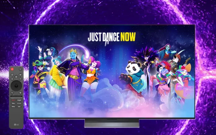 Una immagine della versione di Just Dance NOW per i televisori LG.