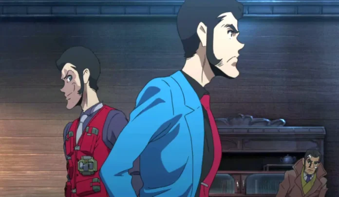 Una scena dell'anime Lupin the IIIRD - The Movie: La Stirpe Immortale.