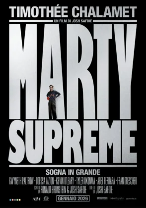 Il teaser poster del film Marty Supreme.