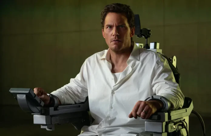 Chris Pratt nel film Mercy: Sotto Accusa.