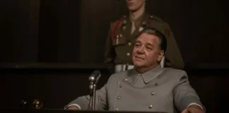 Russel Crowe nel film Norimberga.