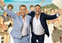 Pio e Amedeo nel poster del film Oi Vita Mia.