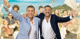 Pio e Amedeo nel poster del film Oi Vita Mia.