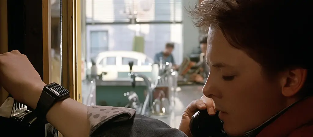 Una scena del film Ritorno al futuro.