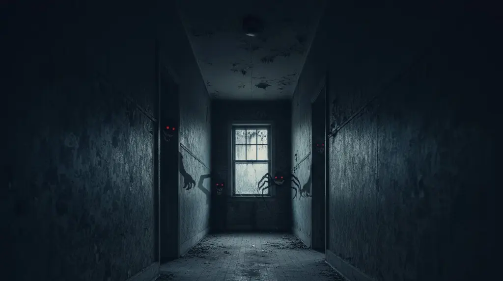 Una immagine che rappresenta la paura del buio.