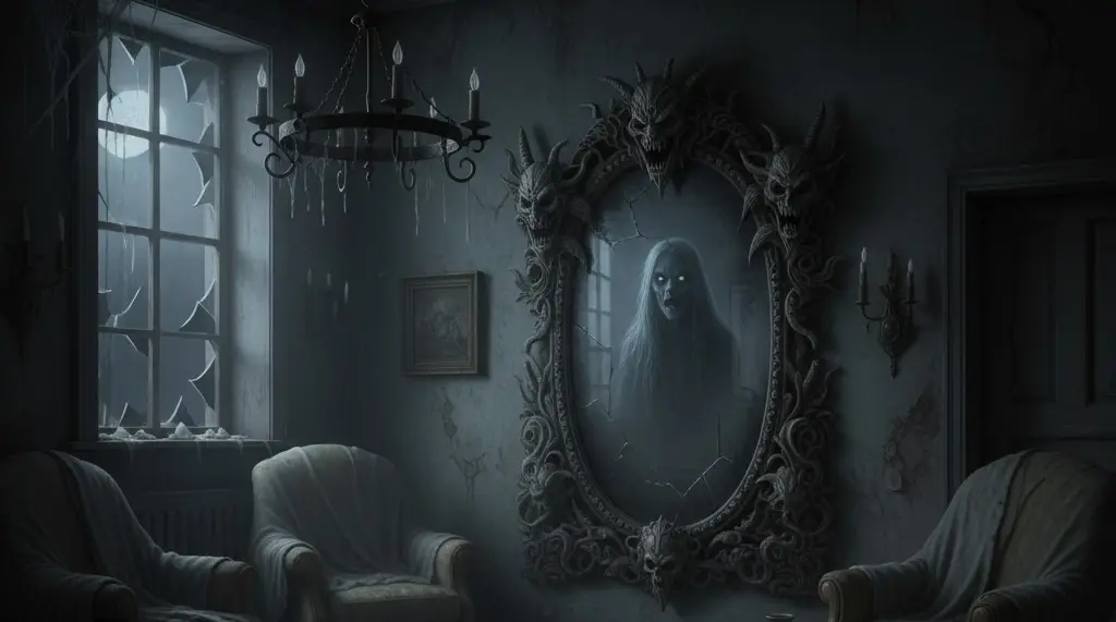 Una immagine che rappresenta uno specchio tenebroso.