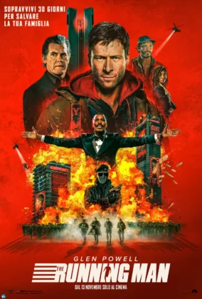 Il poster del film The Running Man.