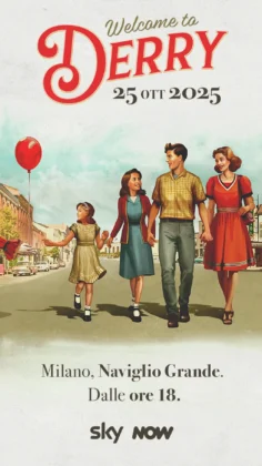 La locandina dell'evento milane di Sky relativo alla serie It: Welcome to Derry.