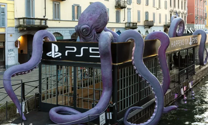 Una foto della campagna pubblicitaria PS5 It Happens on PS5.