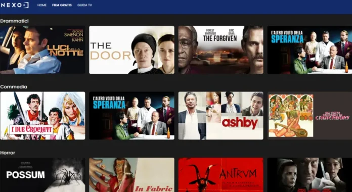Catalogo.nexo.plus.cover Una foto del catalogo streaming del servizio Nexo+.