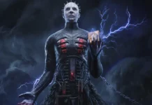 In foto la key-art del survival horror Clive Barker’s Hellraiser: Revival.