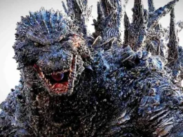 Il possente Godzilla nel film Godzilla Minus One.