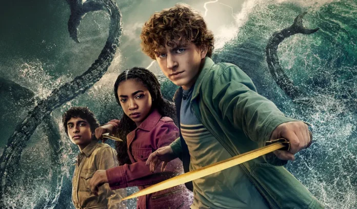 Una foto del nuovo poster della stagione 2 di Percy Jackson e gli Dei dell’Olimpo.