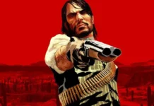Una immagine del poster del gioco Red Dead Redemption.