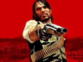 Una immagine del poster del gioco Red Dead Redemption.