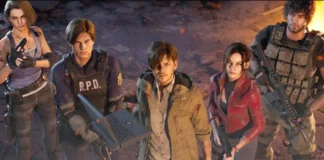 In foto i protagonisti del gioco mobile Resident Evil Survival Unit.